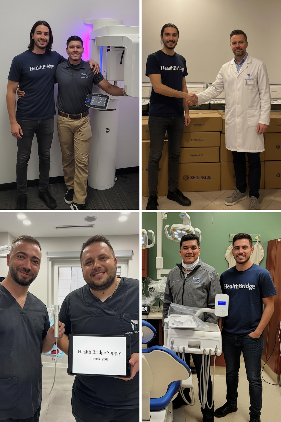 HealthBridgeSupply Professional Team - Equipment Delivery Showcase with Medical Professionals